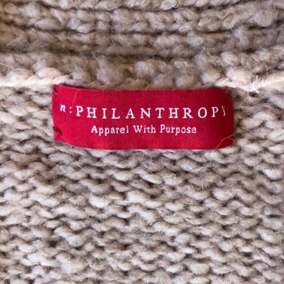 NWOT - n:PHILANTHROPY Oversized Sweater Coat - Picture 7 of 7